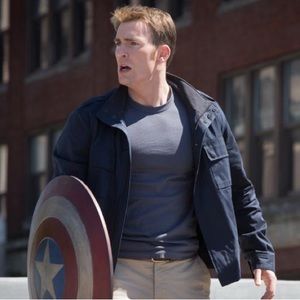 VINCE Navy Cargo Jacket (Large) Captain America Winter Soldier Chris Evans
